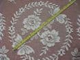 Vintage Cotton Ivory Cream Nottingham, Butterfly Garden Lace curtain 76cms drop